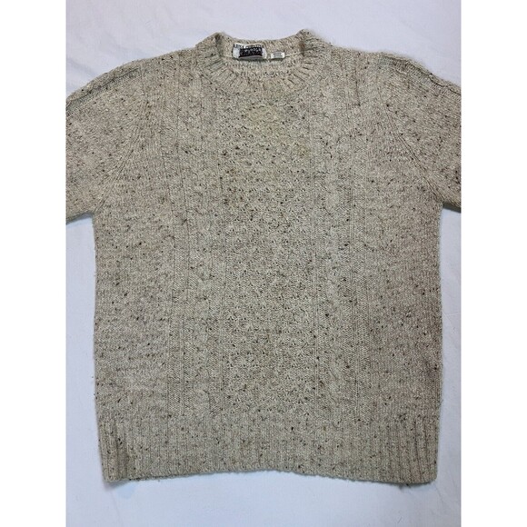 Marisa Christina Cable Knit Sweater Talbots Silk Wool VTG |‎ Cream | Size Medium - Picture 6 of 16